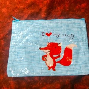 Blue Q zipper pouch. Good. BUNDLE